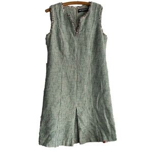 Karl Lagerfeld Paris Dress Green Tweed Women’s Size S/M?